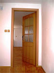 Interiérové dveře a obložková zárubeň, Dveře Port PK2 , přírodní dýha Buk, sklo kůra čirá
