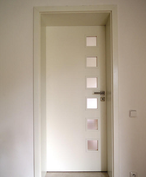 Interiérové dveře a obložková zárubeň, Dveře Fresh F12 , CPL bílá, sklo  MasterCare, klika Richter RKL.C 1967